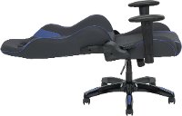 High-Back Ergonomic Gray and Blue Gaming Desk Chair - Workspace-3