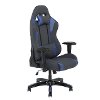 High-Back Ergonomic Gray and Blue Gaming Desk Chair - Workspace-6