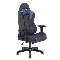 High-Back Ergonomic Gray and Blue Gaming Desk Chair - Workspace-6