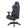 High-Back Ergonomic Gray and Blue Gaming Desk Chair - Workspace-7