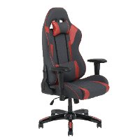 High-Back Ergonomic Gray and Red Gaming Desk Chair - Workspace-2