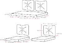 Black and White 4 Piece Wicker Furniture Set - Cascade-8