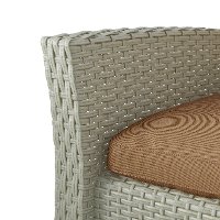 Gray and Brown 4 Piece Wicker Furniture Set - Cascade-3