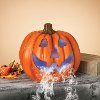 Electric Lighted and Magnesium Smoking Halloween Pumpkin