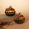 Assorted Hand Blown Glass Harvest Pumpkin