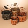 6 Inch Assorted Chipwood Bucket with Folding Wire Handle