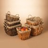 Clearance Assorted 10 Inch Chip Wood Basket With Liner
