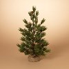 18 Inch Holiday Tree With Pine Cones and Burlap Base