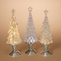 Assorted Color Changing Water Globe Tree With Timer