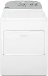 WED4950HW Whirlpool Electric Dryer with Wrinkle Shield - 7.0 cu. ft. White