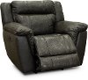 Charcoal Gray Leather-Match Power Recliner - Trent-2