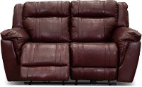 Chili Pepper Red Manual Reclining Loveseat - Trent-2