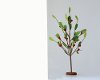 14 Inch Green Felt Tree with Red Berries On A Base