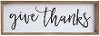 Clearance Give Thanks Wood Framed Wall Decor