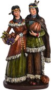 Native American Couple Figurine