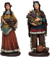 Assorted Multi Color Native American Figurine
