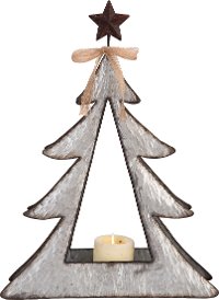 20 Inch Metal Tree Candle Holder