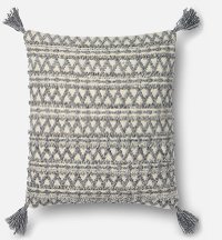 Magnolia Home Furniture Gray Throw Pillow With Tassels