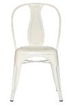 White Metal Industrial Dining Room Chair (Set of 4) - Reservation Seating