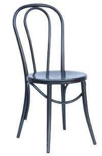 Black Indoor-Outdoor Bistro Dining Room Chair (Set of 2) - Reservation Seating