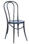 Set of 2 Black Indoor-Outdoor Bistro Dining Chairs - Reservation Seating