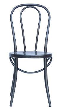 Set of 2 Gray Indoor-Outdoor Bistro Dining Chairs - Reservation Seating