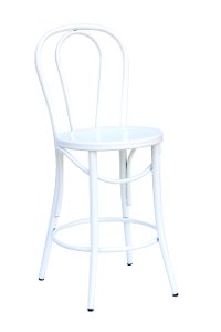 White Indoor-Outdoor Bistro Counter Height Stool (Set of 2) - Reservation Seating