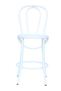 White Indoor-Outdoor Bistro Counter Height Stool (Set of 2) - Reservation Seating-2