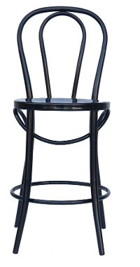 Black Indoor-Outdoor Bistro Counter Height Stool (Set of 2) - Reservation Seating