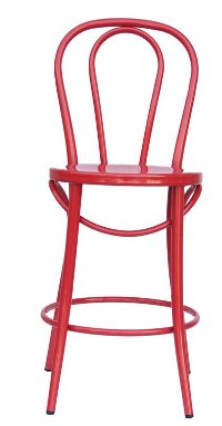 Red Indoor-Outdoor Bistro Counter Height Stool (Set of 2) - Reservation Seating