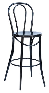 Black Indoor-Outdoor Metal Bistro Bar Stool (Set of 2) - Reservation Seating