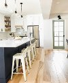 White Square Back Counter Height Stool (Set of 4)-2
