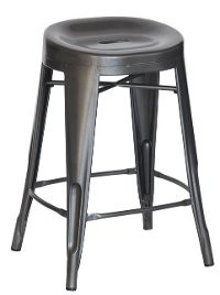Charcoal Contour Counter Height Stools (Set of 4)