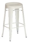 White Contour Indoor-Outdoor Bar Stool (Set of 4)