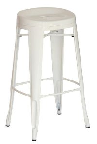 White Contour Indoor-Outdoor Bar Stool (Set of 4)