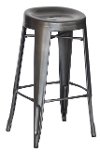 Charcoal Contour Indoor-Outdoor Bar Stool (Set of 4)