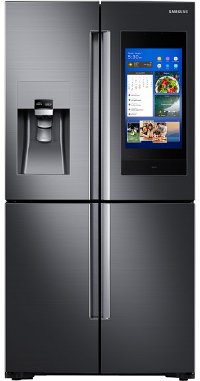 RF22N9781SG Samsung Counter Depth Family Hub Smart Refrigerator with Flex Zone - 22 cu. ft., 36 Inch Black Stainless Steel