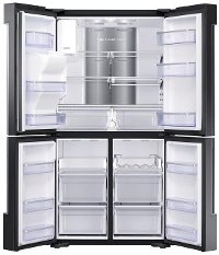RF22N9781SG Samsung Counter Depth Family Hub Smart Refrigerator with Flex Zone - 22 cu. ft., 36 Inch Black Stainless Steel-2