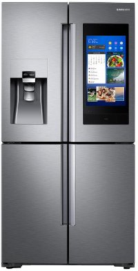 RF22N9781SR Samsung Counter Depth Family Hub Smart Refrigerator with Flex Zone - 22 cu. ft., 36 Inch Stainless Steel