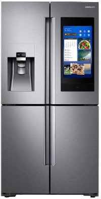 RF28N9780SR Samsung 4 Door French Door Smart Refrigerator with Family Hub and FlexZone - 27.9 cu. ft., 36 Inch Stainless Steel