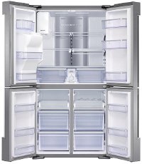 RF28N9780SR Samsung 4 Door French Door Smart Refrigerator with Family Hub and FlexZone - 27.9 cu. ft., 36 Inch Stainless Steel-2