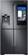 RF28N9780SG Samsung 4-Door Flex with 21.5 in. Connected Touch Screen Family Hub Refrigerator - 36 Inch Black Stainless Steel