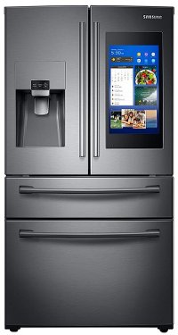 RF28NHEDBSG Samsung French Door Refrigerator - 36 Inch Black Stainless Steel
