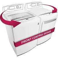 KIT LG 4.5 cu. ft. Top Load Washer and Dryer Set - White Electric-2