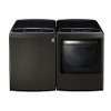 KIT LG Top Load Washer and Dryer Set - Black Stainless Steel Electric-1