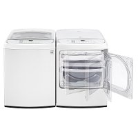 KIT LG Top Load Washer and Dryer Set - White Electric