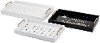 11 Inch White Tray With Tree Fabric Inlay And Handles