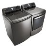 KIT LG Top Load Washer and Electric Dryer Pair - Graphite Steel -2