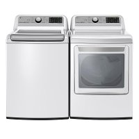 KIT LG Top Load Washer and Dryer Pair - White Electric