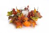 Fall Leaves and Pumpkin Candle Holder